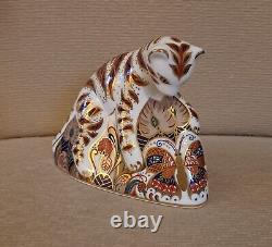 Royal Crown Derby Paperweight. Bengal Tigers & Leopard. Gold Stop. Boxes. Ltd Ed