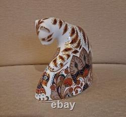 Royal Crown Derby Paperweight. Bengal Tigers & Leopard. Gold Stop. Boxes. Ltd Ed