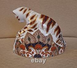 Royal Crown Derby Paperweight. Bengal Tigers & Leopard. Gold Stop. Boxes. Ltd Ed