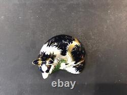 Royal Crown Derby Paperweight Border Collie Ltd Edition Gold Stopper Boxed Cert