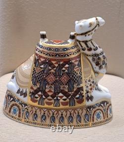 Royal Crown Derby Paperweight. Camel. MAGNIFICENT! Gold Stopper