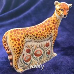 Royal Crown Derby Paperweight,'Cheetah', 2006, #60719, Boxed