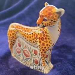 Royal Crown Derby Paperweight,'Cheetah', 2006, #60719, Boxed