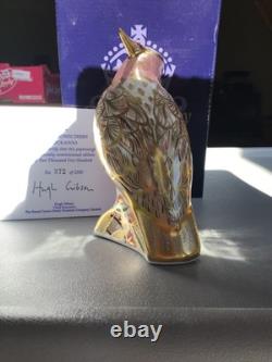 Royal Crown Derby Paperweight Cockatoo Special Edition 2500 New With Box & Cert