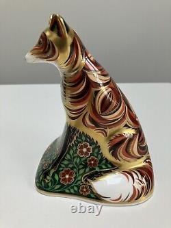 Royal Crown Derby Paperweight Devonian Vixen Gold Stopper 349/1500 Limited Ed