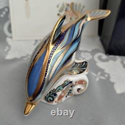 Royal Crown Derby Paperweight Dolphin Striped Ltd Ed 499/ 1500 Sue Rowe signed