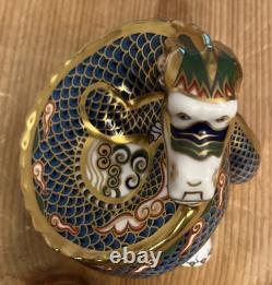 Royal Crown Derby Paperweight Dragon of Good Fortune Ltd Ed. Gold Stopper