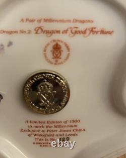 Royal Crown Derby Paperweight Dragon of Good Fortune Ltd Ed. Gold Stopper