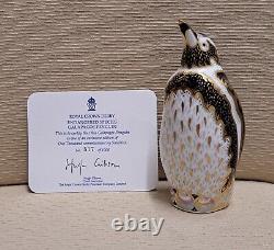 Royal Crown Derby Paperweight. Endangered Species Collection. Gold Stop Box Cert