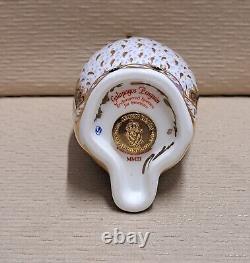 Royal Crown Derby Paperweight. Endangered Species Collection. Gold Stop Box Cert