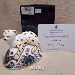 Royal Crown Derby Paperweight. Endangered Species. Gold Stop Box Cert Autograph