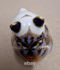 Royal Crown Derby Paperweight. Endangered Species. Penguin & Panda. Gold Stop