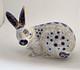 Royal Crown Derby Paperweight English Rabbit Blue