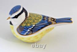 Royal Crown Derby Paperweight GARDEN BLUE TIT 1st Quality