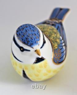 Royal Crown Derby Paperweight GARDEN BLUE TIT 1st Quality