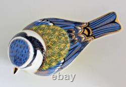 Royal Crown Derby Paperweight GARDEN BLUE TIT 1st Quality