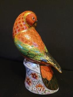 Royal Crown Derby Paperweight Gold Stopper Lorikeet Limited Edition
