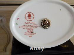 Royal Crown Derby Paperweight JUBILEE BLACK SWAN Gold Stopper, Boxed, Cert