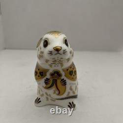 Royal Crown Derby Paperweight LIMITED EDITION NEW YEAR MOUSE GOLD, BOX & CERT