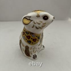 Royal Crown Derby Paperweight LIMITED EDITION NEW YEAR MOUSE GOLD, BOX & CERT