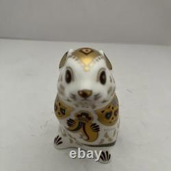 Royal Crown Derby Paperweight LIMITED EDITION NEW YEAR MOUSE GOLD, BOX & CERT