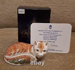 Royal Crown Derby Paperweight. Leicester Fox & Moonlight Badger Ltd Ed