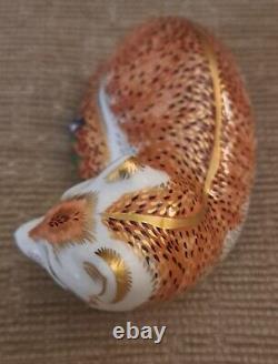 Royal Crown Derby Paperweight. Leicester Fox & Moonlight Badger Ltd Ed