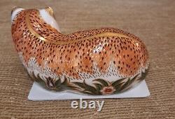 Royal Crown Derby Paperweight. Leicester Fox & Moonlight Badger Ltd Ed