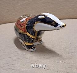 Royal Crown Derby Paperweight. Leicester Fox & Moonlight Badger Ltd Ed