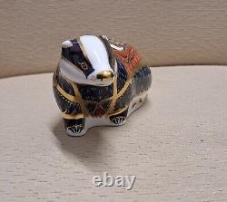 Royal Crown Derby Paperweight. Leicester Fox & Moonlight Badger Ltd Ed