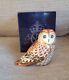 Royal Crown Derby Paperweight. Limited Edition. Short Ear Owl. Gold Stopper. Box