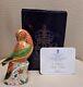 Royal Crown Derby Paperweight Lorikeet. Gold Stopper. Box. Cert. Limited Ed