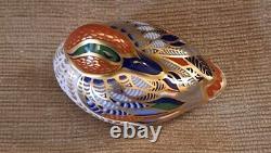 Royal Crown Derby Paperweight Mandarin Duck & Teal Gold Stop Limited Edition Box