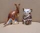 Royal Crown Derby Paperweight. Marsupials. Kangaroo & Koala. Ltd Ed. Gold Stop