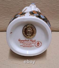 Royal Crown Derby Paperweight. Marsupials. Kangaroo & Koala. Ltd Ed. Gold Stop