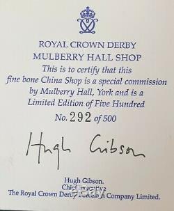 Royal Crown Derby Paperweight Mulberry Hall Shop Ltd Edition 292 / 500 New Boxed