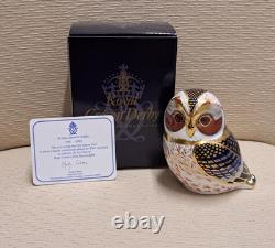 Royal Crown Derby Paperweight Owl Collection. Gold Stop. Ltd Ed. Boxes. Cert