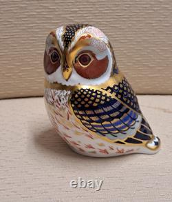 Royal Crown Derby Paperweight Owl Collection. Gold Stop. Ltd Ed. Boxes. Cert