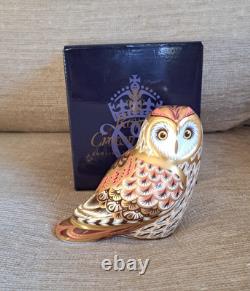 Royal Crown Derby Paperweight Owl Collection. Gold Stop. Ltd Ed. Boxes. Cert