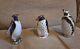 Royal Crown Derby Paperweight Penguin Trio Gold Stoppers. Limited Edition