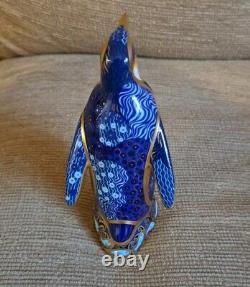 Royal Crown Derby Paperweight Penguin Trio Gold Stoppers. Limited Edition