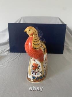 Royal Crown Derby Paperweight Pheasant Gold Stopper Ltd Edition Boxed