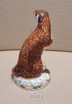 Royal Crown Derby Paperweight. Playful Otter. Gold Stopper. Box