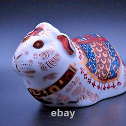 Royal Crown Derby Paperweight Ponchito Guinea Pig 0nly 2,500 made Gold Stopper