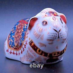 Royal Crown Derby Paperweight Ponchito Guinea Pig 0nly 2,500 made Gold Stopper