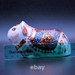 Royal Crown Derby Paperweight Ponchito Guinea Pig 0nly 2,500 made Gold Stopper