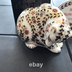 Royal Crown Derby Paperweight RUSSIAN BEAR Gold Stopper Boxed