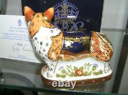 Royal Crown Derby Paperweight Royal Windsor Corgi Brand New Boxed Ltd Ed 950