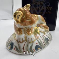 Royal Crown Derby Paperweight SLEEPY LION CUB Boxed