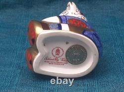 Royal Crown Derby Paperweight Schoolboy Gold Stopper 1st Quality inc Box
